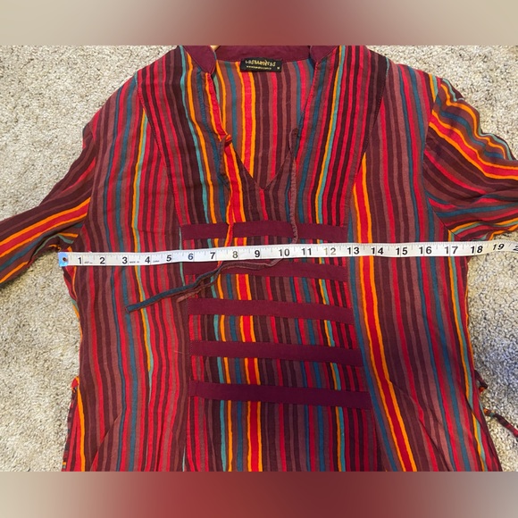 Los Banditos- Red Stripe Tie-Accent Chati
Tunic - Picture 10 of 11